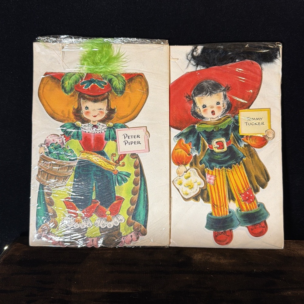 Vtg Hallmark Doll Cards Land Of Make Believe- Bo Peep, Little Red, Tommy Tucker+